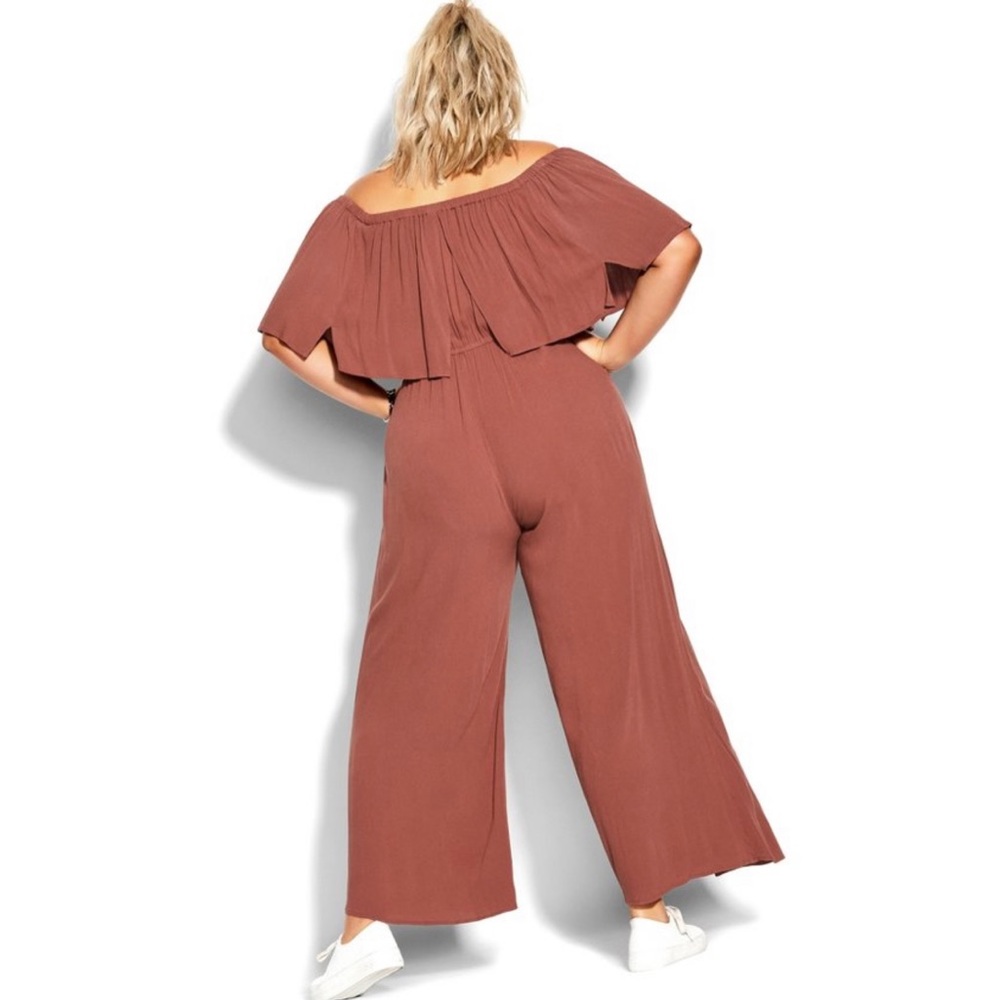 City Chic Sunset Jumper in Cinnamon sz MD
